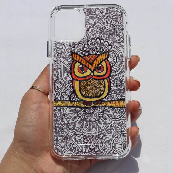 Handmade Zentangle Phone Case - Picture 1 of 3